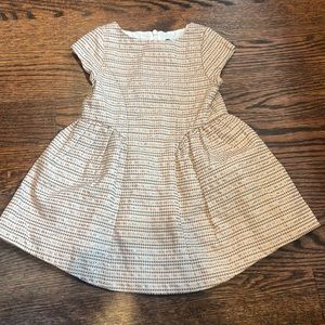 Lili Gaufrette Textured Pink and Cream Dress